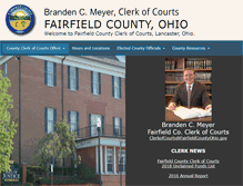 Tablet Screenshot of fairfieldcountyclerk.com